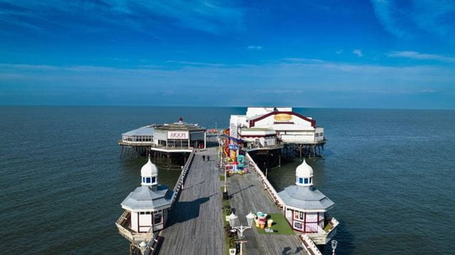 North Pier Blackpool from above